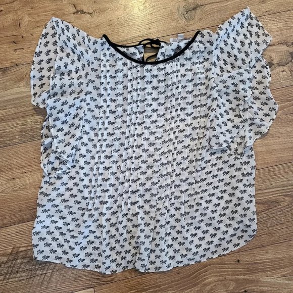 Flowy Cat Print Blouse - Picture 2 of 6